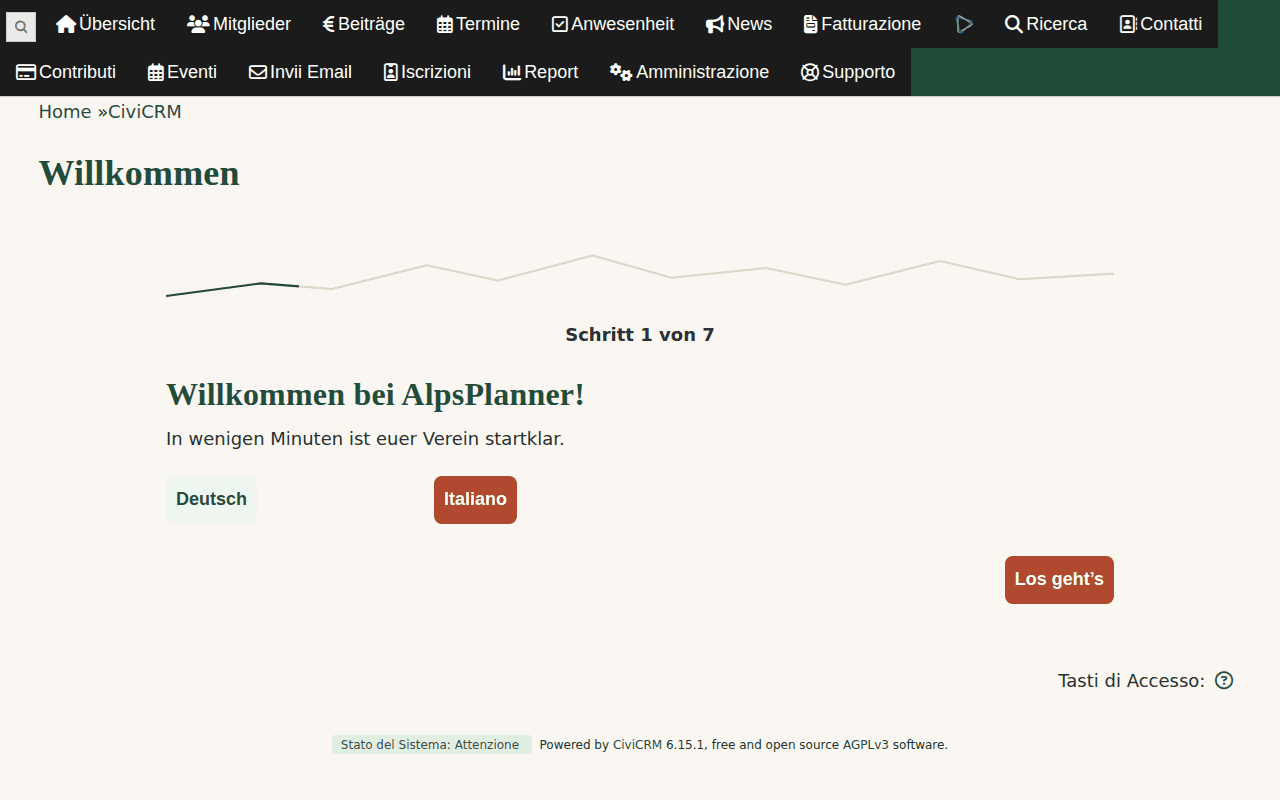 Widget compleanni con i prossimi festeggiati